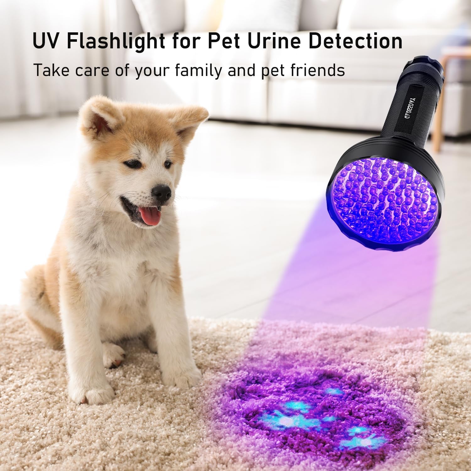 glossday-uv-flashlight-black-light-100-led-black-light-flashlight-for-dog-cat-pet-detector-scorpions-finder