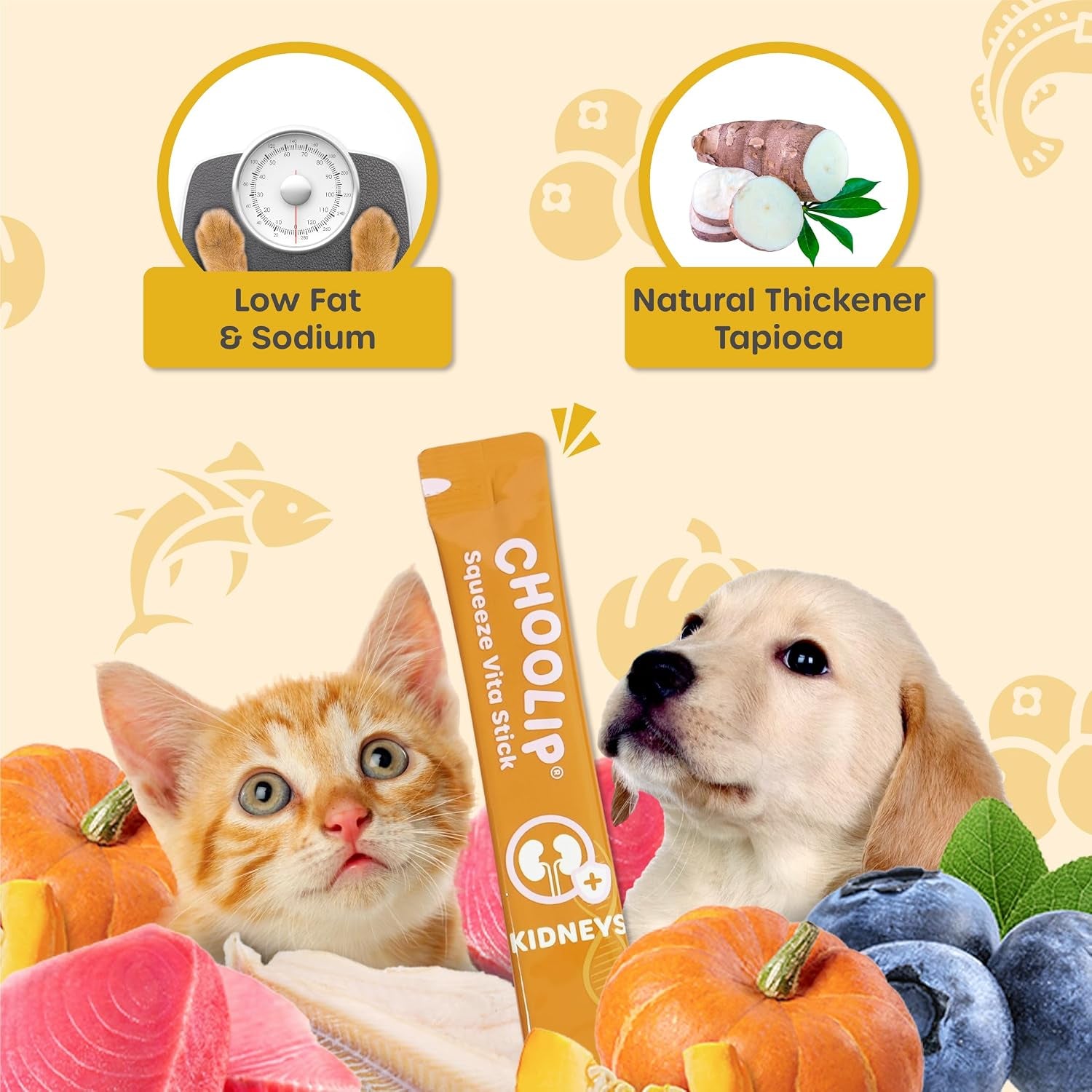 choolip-squeeze-vita-stick-lickable-cat-and-dog-treats-7-count-kidney-support-tuna-and-pollack-with-pumpkin-blueberry-and-omega-3-grain-free-vet-formulated
