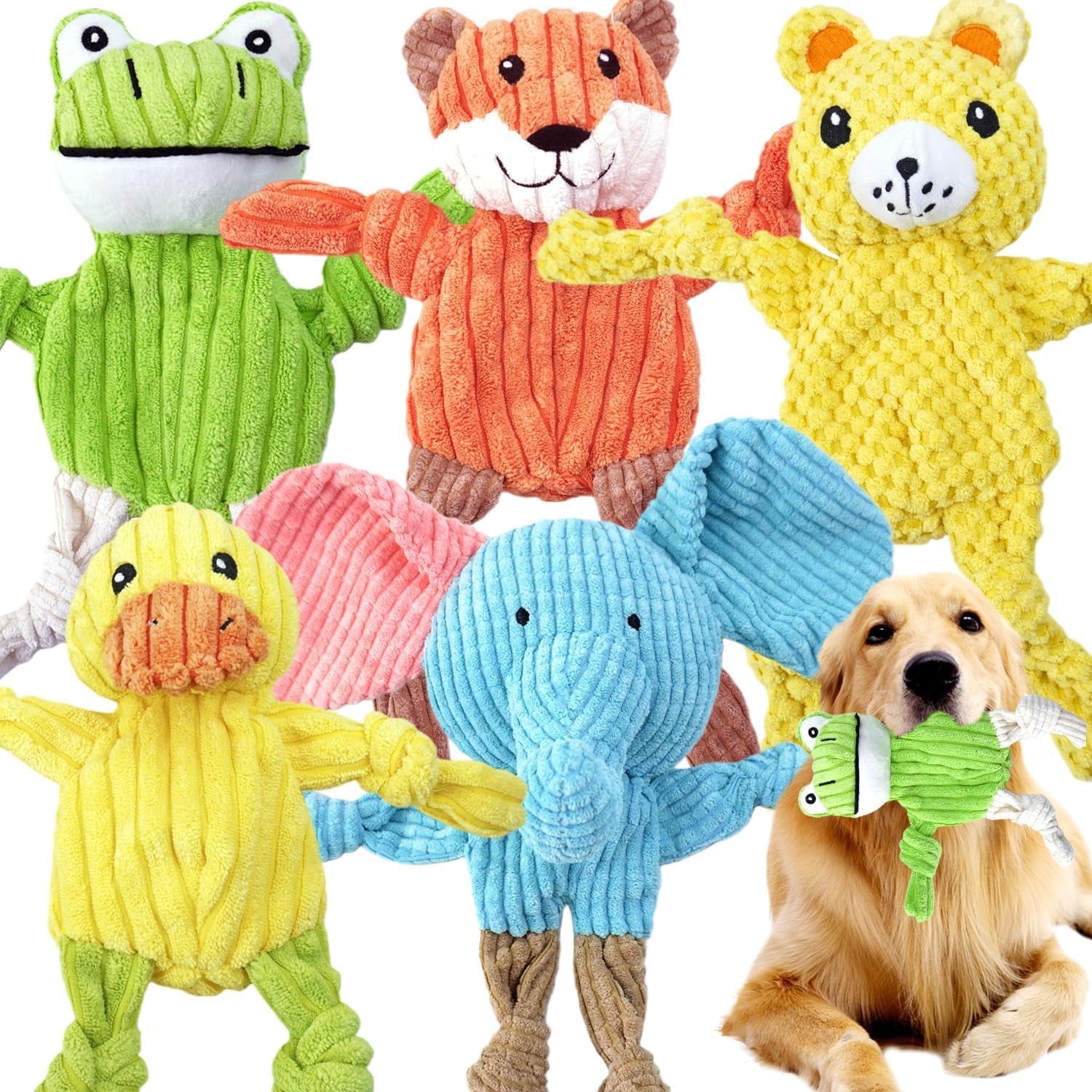 mrsohret-5-pack-dog-toys-squeaky-tough-stuffed-plush-puppy-chew-toys-for-teething-durable-plush-dog-toy-for-large-medium-small-breed-to-keep-them-busy
