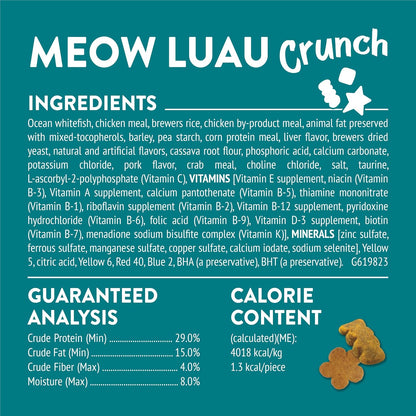 Purina Friskies Cat Treats, Party Mix Meow Luau Crunch - (Pack of 10) 2.1 Oz. Pouches6