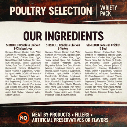 Wellness CORE Signature Selects Variety Pack Adult Canned Wet Cat Food, Natural, Protein Rich, Grain Free, Poultry Recipes, 2.8 Oz, Pack of 8 Cans5