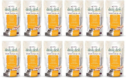 CARU - Daily Dish Tuna Flavored Cat Smoothies - 0.5Oz Tubes - 4 Pack8