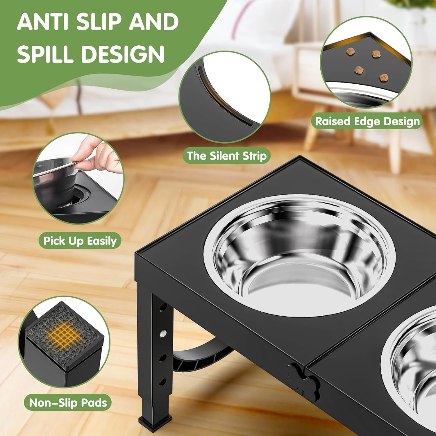 xiaz-elevated-dog-bowls-large-breed-raised-dogs-bowl-stand-large-medium-sized-dog-stainless-steel-food-water-bowl-stands-5-heights-adjustable-9-11-12-14in-black-pet-feeder-dish-station