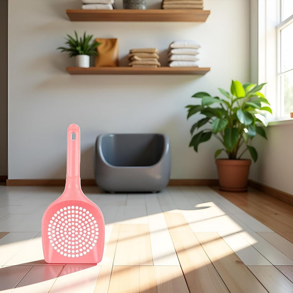 Pink Plastic Cat Litter Scoop Pet Care Sand Waste Scooper Shovel Hollow Cleaning Tool Pet Supplies Easy to Clean Cat Litter Scoops Litter and Housebreaking Pet Supplies5