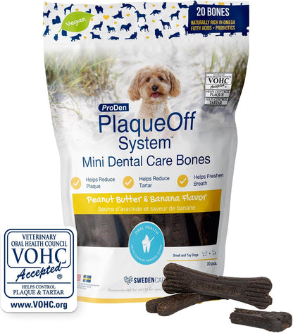 Proden Plaqueoff System Dental Care Bones - Dog Teeth Cleaning Bones for Oral Hygiene -Medium/Large Canine Formula - Bacon Flavor -17 Oz(Packaging May Vary) | Dog Teeth Cleaning Chews for Fresher Breath - VOHC Approved Dental Chews to Reduce Plaque & Tartar - Medium to Large Breeds14