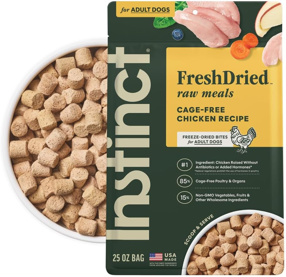 instinct-freeze-dried-meals-freshdried-bites-natural-dog-food-grain-free-grass-fed-beef-25-oz-bag