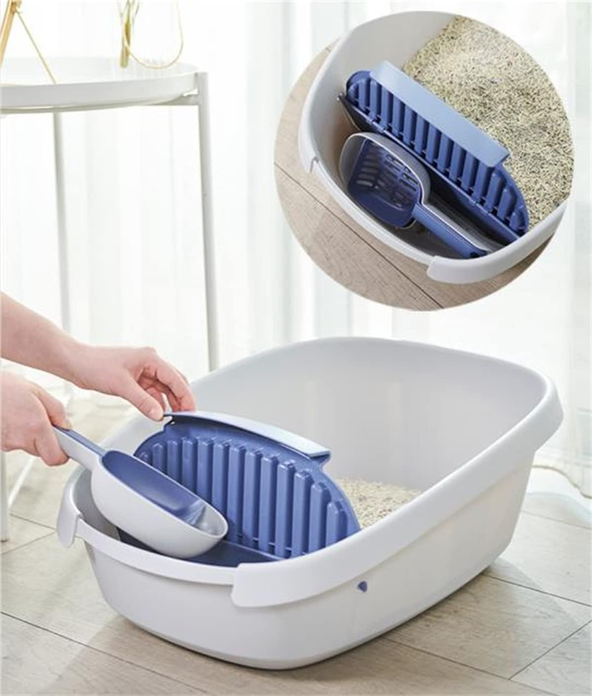 open-cat-litter-box-large-litter-pan-for-cats-high-sided-kitten-litter-box-with-cat-litter-scoop-removable-pedal-type-cat-toilet-pet-supplies-easy-to-clean