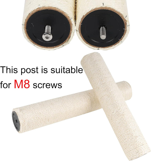 Dimaka Cat Scratching Post Replacement Pole, Cardboard and Sisal, 13.4In, 34Cm5