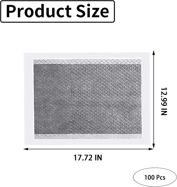 PINVNBY Rabbit Pee Pads,100 Pieces Disposable Cage Liners Black Carbon Super Absorbent Odor-Control,Bunny Potty Training Pad with Quick-Dry Surface for Cat Puppy Kitten Hamsters Chinchillas3