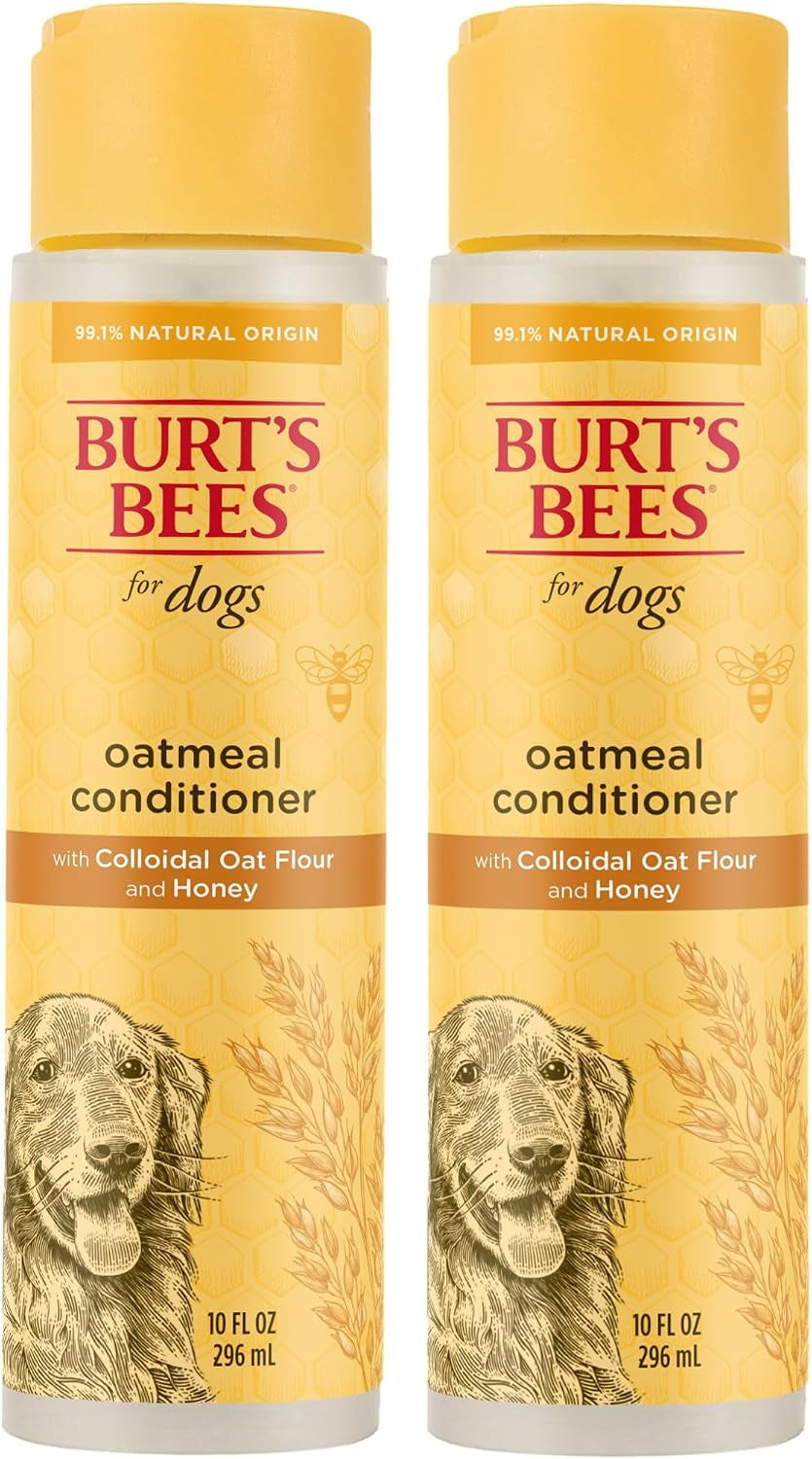 burts-bees-for-pets-oatmeal-dog-conditioner-fragrance-free-10-fl-oz-colloidal-oat-flour-and-honey-moisturize-and-soften-dry-coats-ph-balanced-95-natural-origin