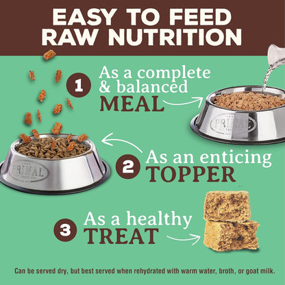 Primal Freeze Dried Dog Food Nuggets, Chicken; Complete Balanced Meal, Topper or Treat; Premium, Healthy, Grain Free, High Protein Raw Dog Food, 14 Oz | Complete & Balanced Nutrition, Meal, Topper or Treat, Grain-Free, High Protein, No Synthetic Vitamins & Minerals4