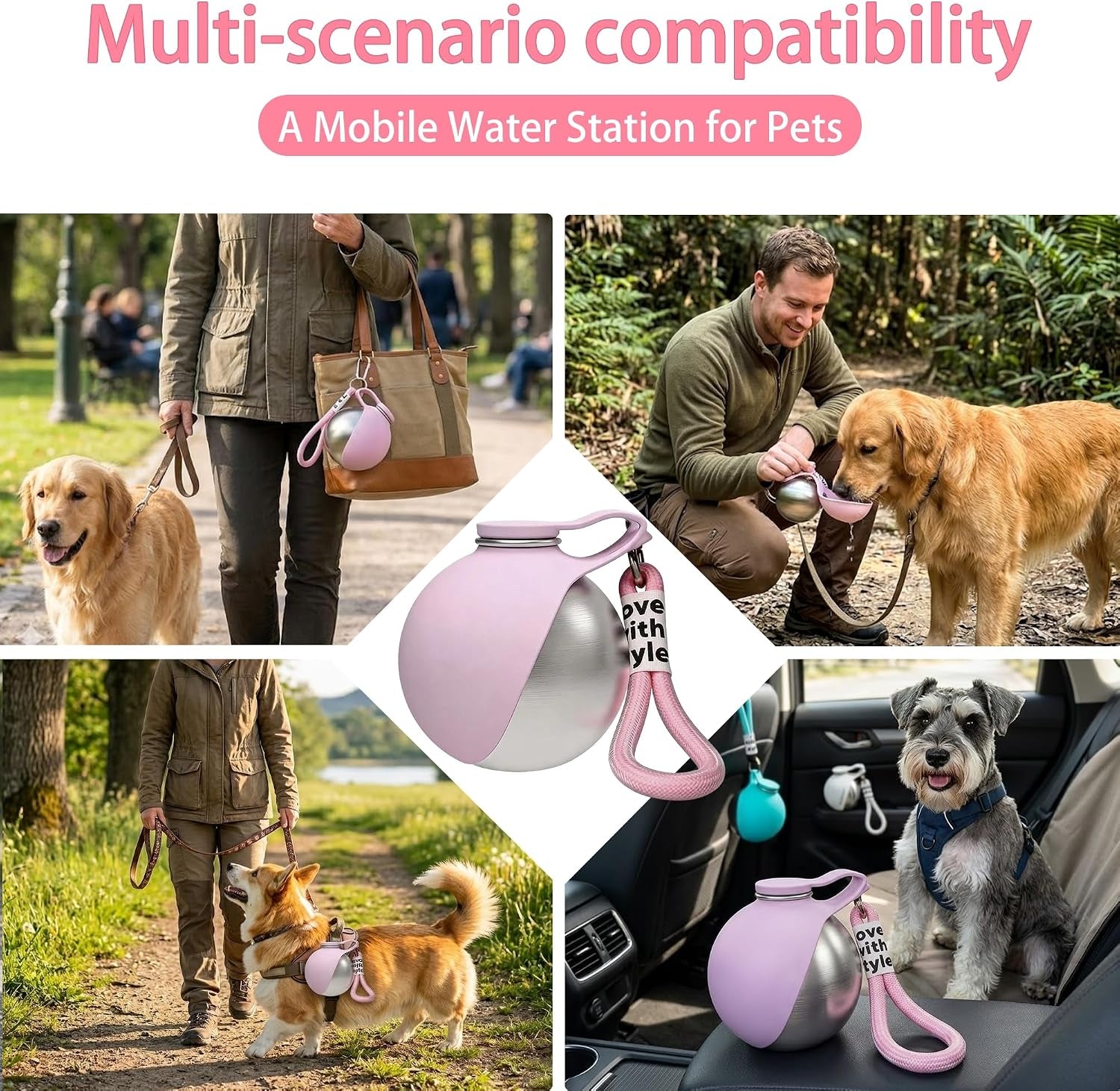 portable-pet-water-bottle-collapsible-dog-bowls-spill-proof-water-dispenser-cat-food-container-dog-treat-holder-small-size-pet-supplies-travel-accessories-for-puppy