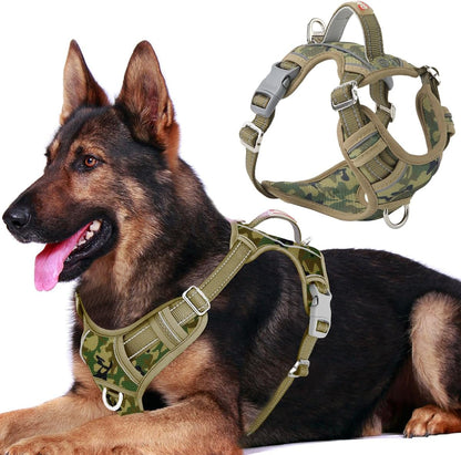 BARKBAY Dog Harness No Pull with ID Tag Pocket - Heavy Duty, Reflective, Easy Control for Large Dogs(Blue,L)22