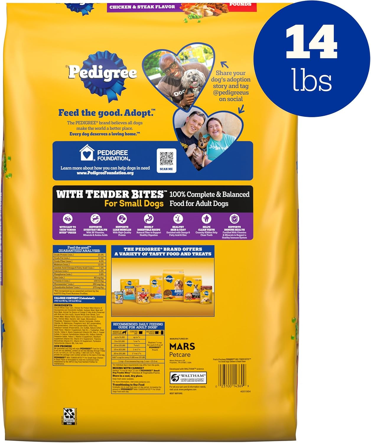 pedigree-tender-bites-small-dogs-dry-dog-food-chicken-steak-14-lb-36-vitamins-minerals-amino-acids-quality-protein-for-lean-muscle-natural-fiber-for-digestion-highly-digestible