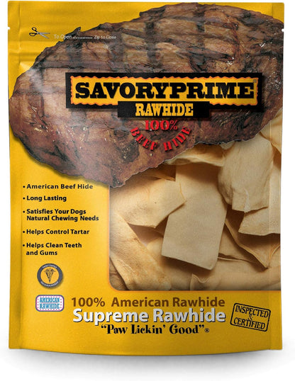Savory Prime 1-Pound Rawhide Chips Beef6