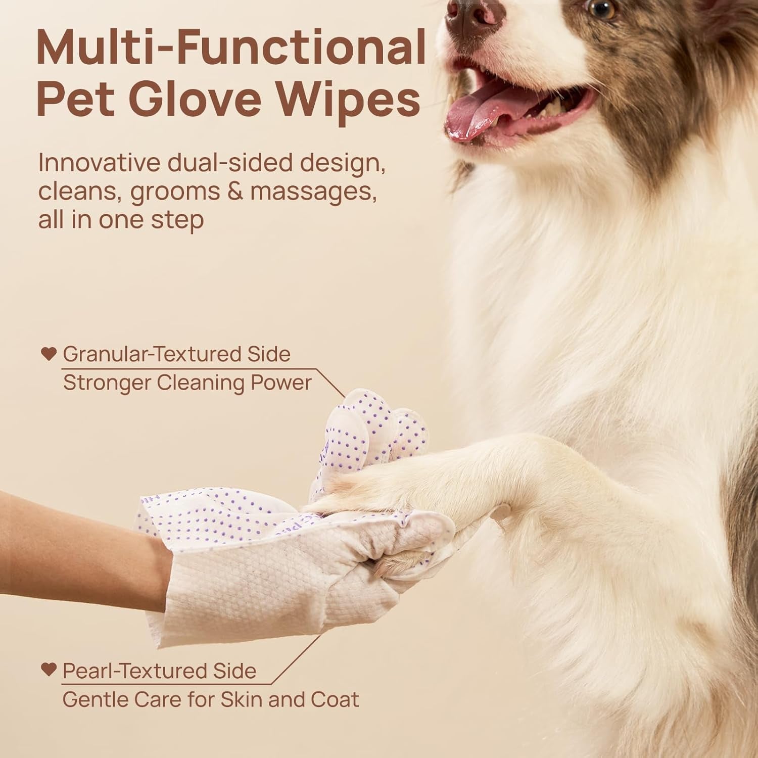 hicc-pet-cleaning-glove-wipes-pro-for-dogs-cats-20pcs-coconut-scent-puppy-wipes-no-rinse-pet-grooming-wipes-extra-thick-dual-textured-wipes-for-paws-face-coat-outer-ear-rear-end-area