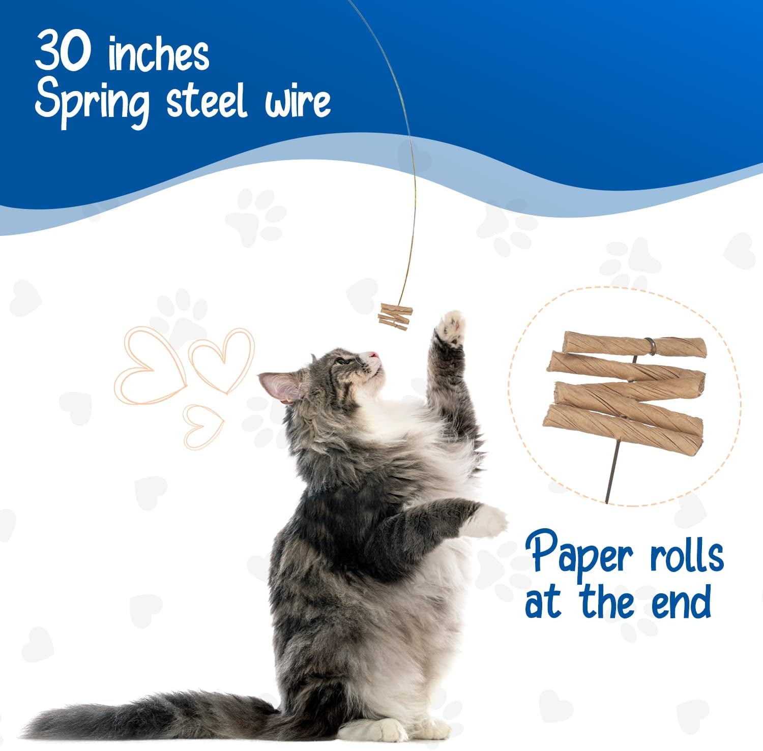 cat-dancer-interactive-cat-toy-fun-and-fitness-for-your-furry-friend-engaging-paper-roll-attached-with-30-inches-flexible-spring-steel-wire-for-playful-cats-3-pack