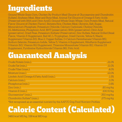 Pedigree Tender Bites Small Dogs Dry Dog Food, Chicken & Steak, 14 Lb | 36 Vitamins, Minerals & Amino Acids, Quality Protein for Lean Muscle, Natural Fiber for Digestion, Highly Digestible9