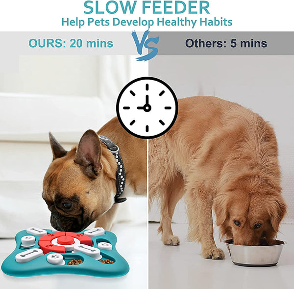 PETSTA Dog Puzzle Toys, Treat Dispensing Dog Enrichment Toys for IQ Training and Brain Stimulation, Interactive Mentally Stimulating Toys as Gifts for Puppies, Cats, Dogs3