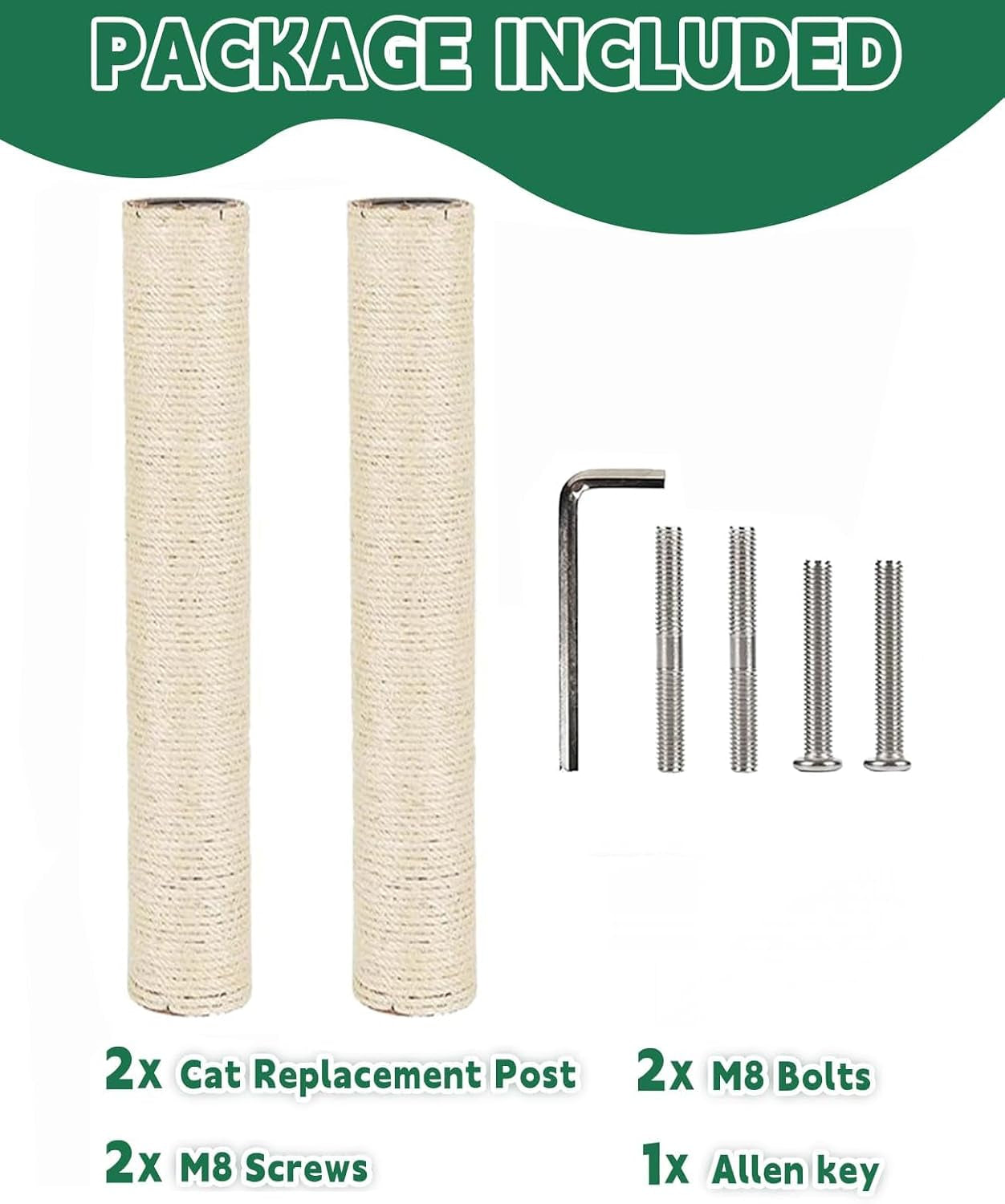 bnosdm-m8-15-75-x3-15-replacement-scratching-post-for-cat-tree-tower-rope-scratch-poles-refill-2-pcs-natural-sisal-pole-part-for-refurbishment-hemp-white