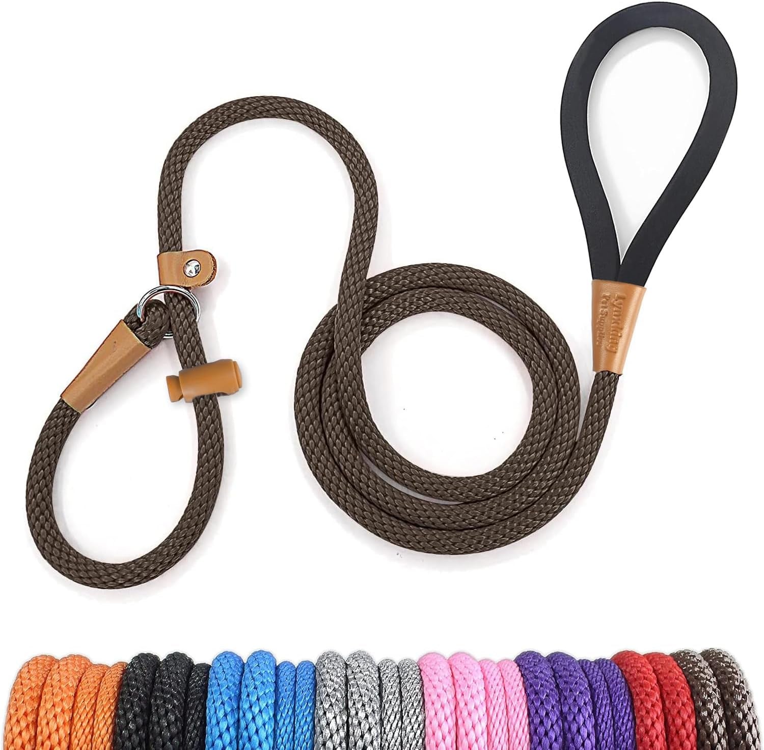 lynxking-dog-leash-slip-lead-5-6-8-ft-dog-training-leash-strong-heavy-duty-rope-no-pull-training-lead-leashes-for-dogs