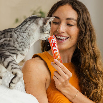 INABA Churu Cat Treats, Lickable, Squeezable Creamy Purée Cat Treat with Vitamin E, 0.5 Ounces Each Tube, 20 Tubes, Tuna & Chicken Variety9