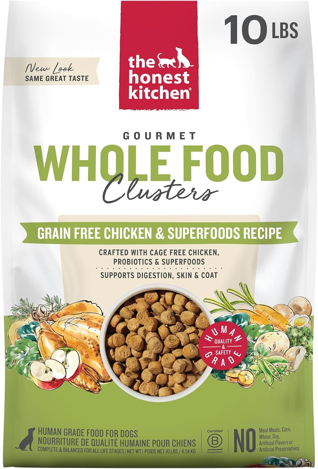 the-honest-kitchen-grain-free-beef-superfoods-whole-food-clusters-human-grade-dry-dog-food-vet-crafted-nutritional-support-for-skin-coat-digestion-overall-wellness-5-lb-bag