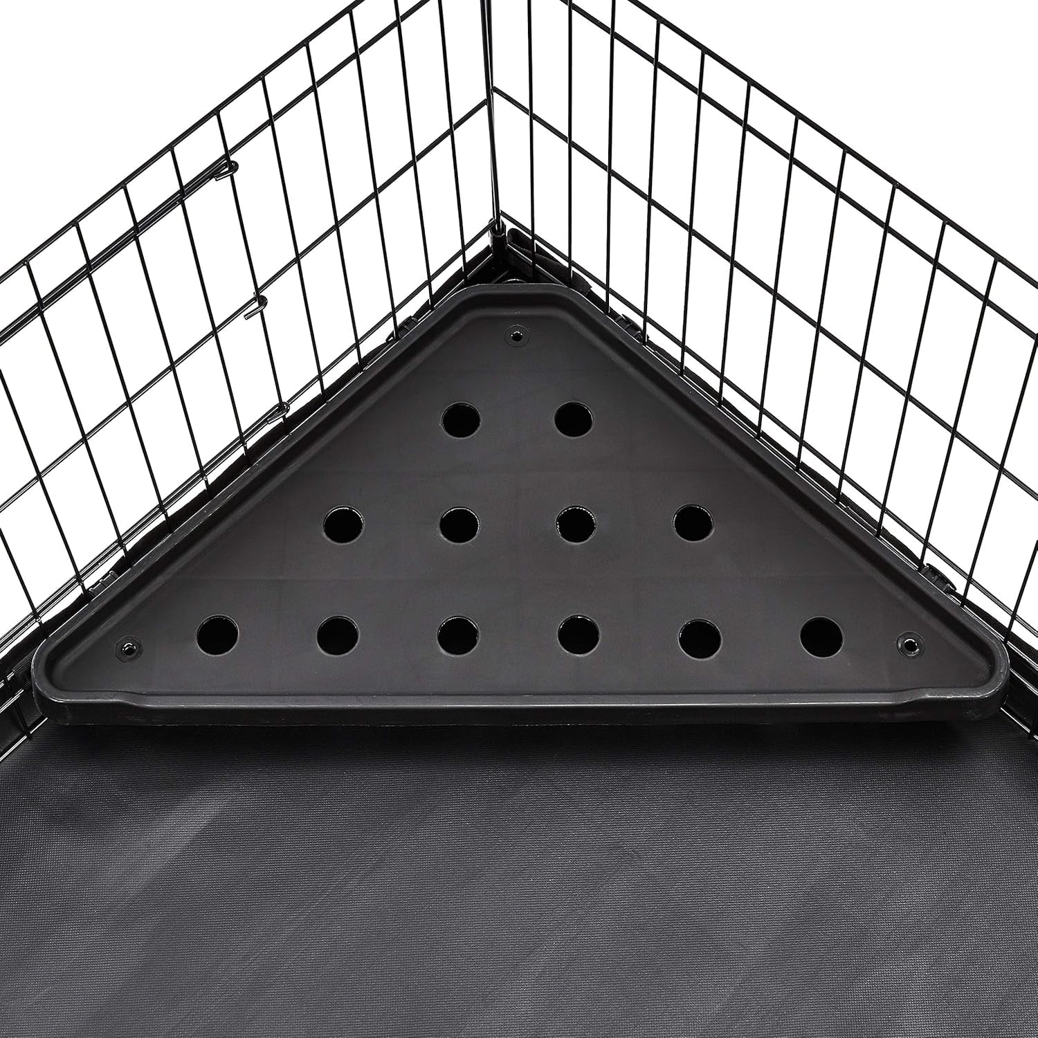 amazon-basics-leakproof-canvas-bottom-guinea-pig-cage-easy-to-clean-small-animal-habitat-with-divider-set-indoor-outdoor-portable-no-tools-needed-47-6l-x-24-2w-x-14h-black