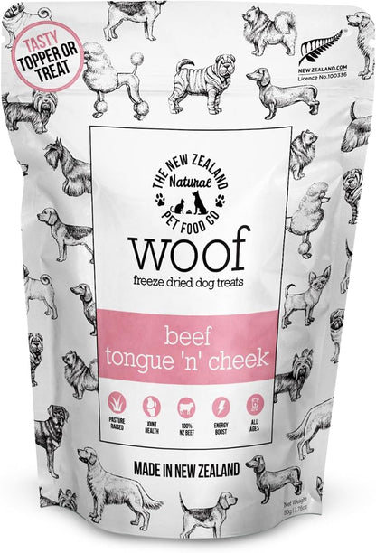 The New Zealand Natural Pet Food Co. WOOF Air Dried Dog Treats - Venison Lung, Treats for Large Dogs, Natural, Topper - 1.76 Oz9