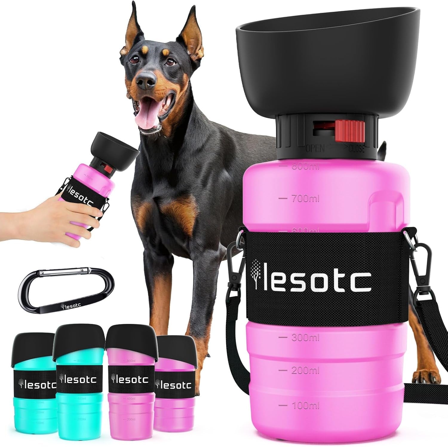 lesotc-dog-water-bottle-portable-water-dispenser-with-travel-water-bowl-leak-proof-pet-travel-squeeze-bottle-puppy-essentials-dog-stuff-accessories-for-outdoor-walking-hiking-camping