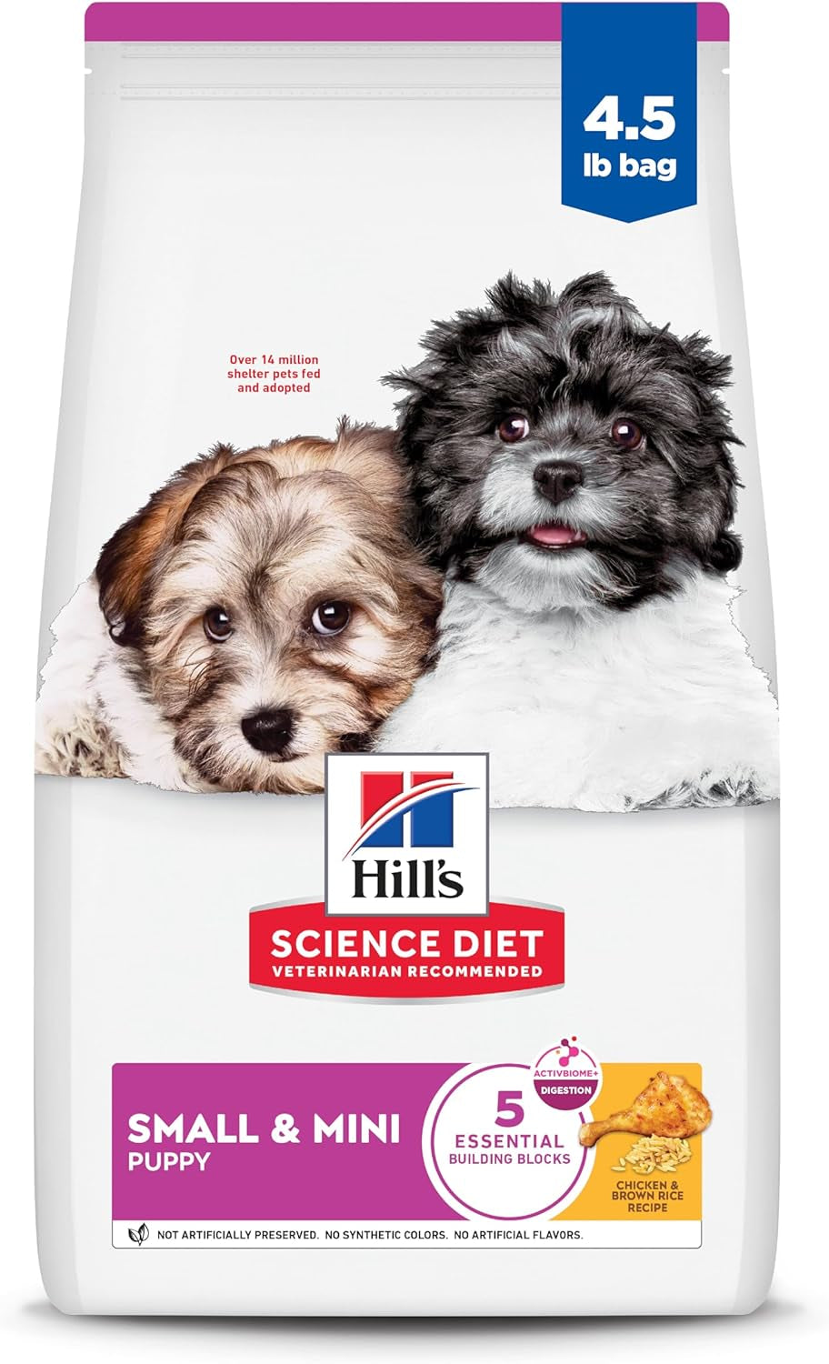 hills-science-diet-puppy-small-mini-dry-dog-food-1-veterinarian-recommended-chicken-brown-rice-4-5-lb-bag