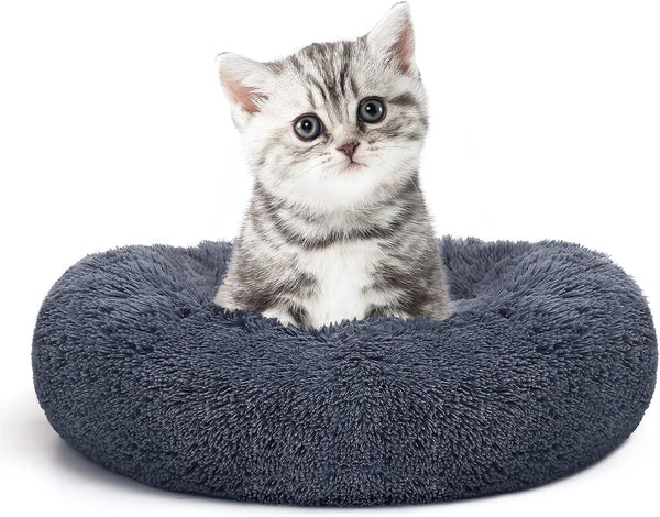 MIXJOY Orthopedic Dog Bed Comfortable Donut Cuddler round Pet Beds Ultra Soft Washable Dog and Cat Cushion (20''/23''/30'') (23'', Brown)13