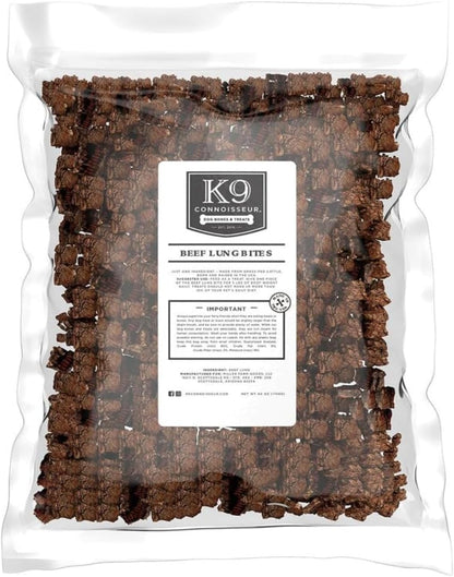 K9 Connoisseur Beef Lung Dog Treats - USA Made Single Ingredient Dog Treat | Bulk Dogs Treat, Grain Free, Low Calorie, Training, for All Breeds & Sizes - 2.5 Lbs8