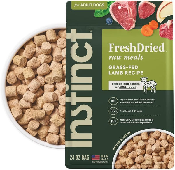 Instinct Freeze-Dried Meals, Freshdried Bites, Natural Dog Food, Grain-Free - Grass-Fed Beef, 25 Oz. Bag18