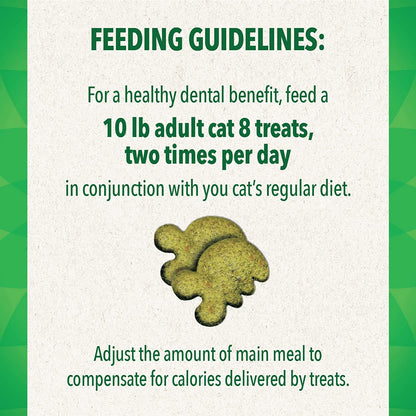 Greenies Feline Adult Natural Dental Care Cat Treats Bundle- Oven Roasted Chicken, Savory Salmon and Catnip Flavors, 4.6 Oz. Pouches2