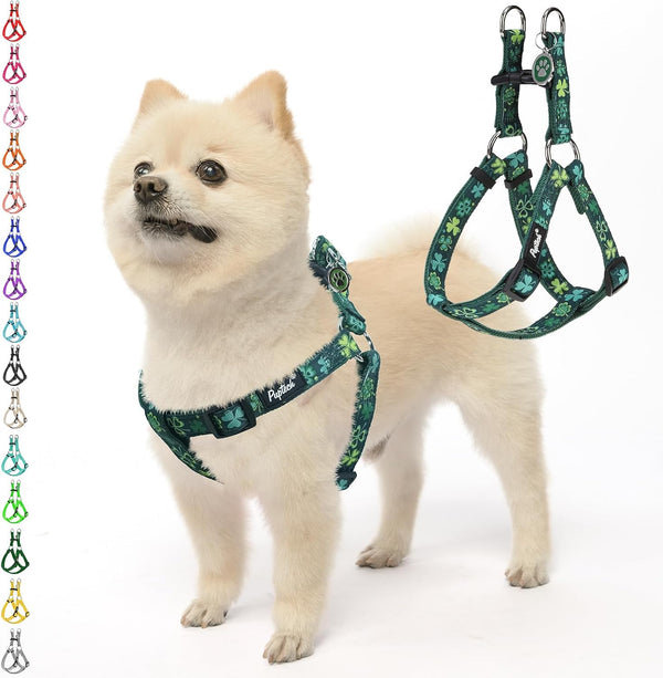 PUPTECK No Pull Dog Harness Soft Adjustable Basic Nylon Step in Puppy Vest Outdoor Walking with ID Tag75