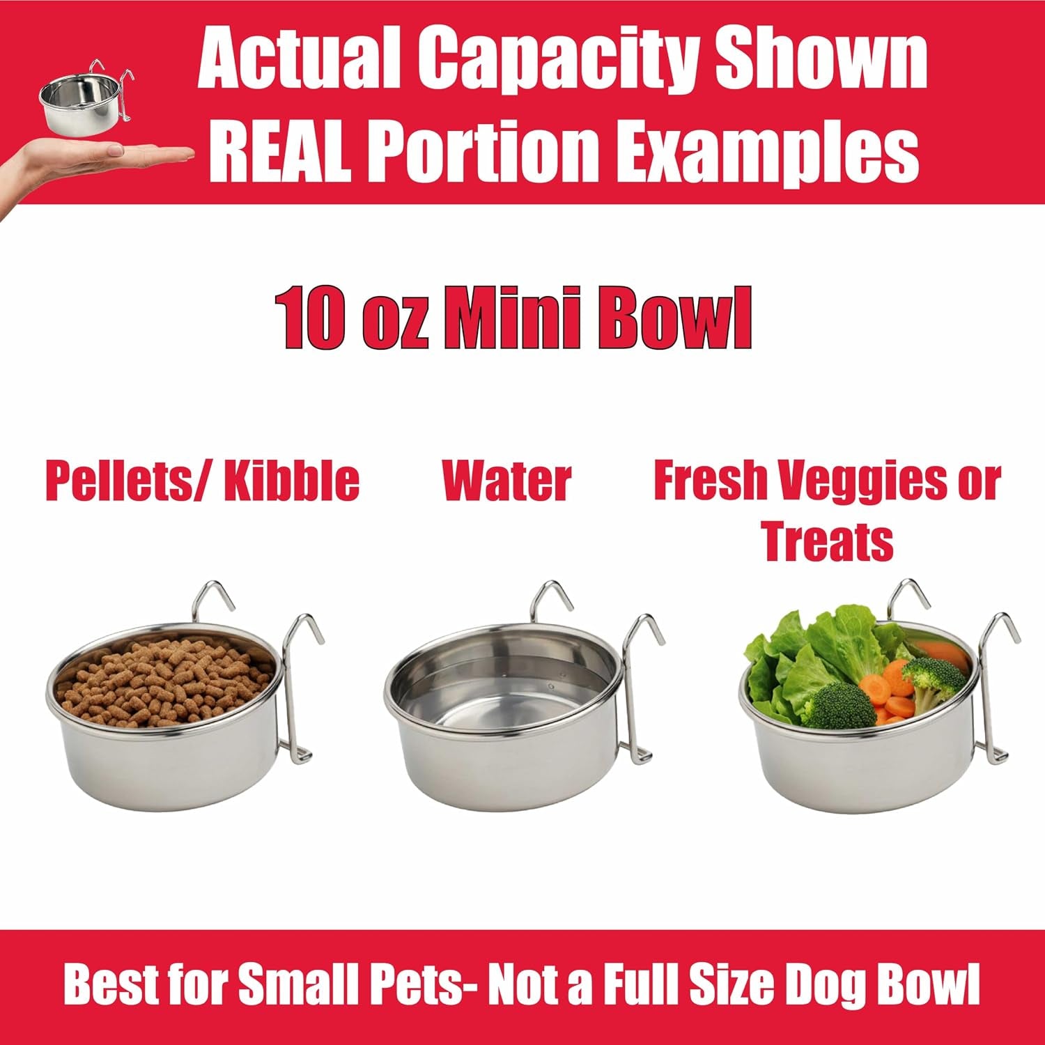 spot-stainless-steel-mini-coop-cup-with-wire-hooks-10-oz-small-pet-food-water-bowl-rust-resistant-easy-to-clean-attaches-to-cages-for-birds-parrots-rabbits-ferrets-rats-small-pets