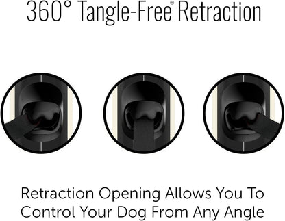 TUG Oval 360° Tangle-Free Retractable Dog Leash with Integrated Waste Bag Dispenser (Small, Cream)6