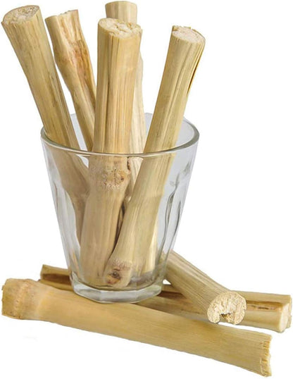 BWOGUE 100G Pet Snacks, Bamboo Chews for Rabbits, Sweet Bamboo Chew Sticks | About10-14 Sticks, 3.94 in Bamboo Sticks for Rabbits, Rabbit Chew Toys, Squirrels, Guinea Pigs, Chinchillas & Hamsters1