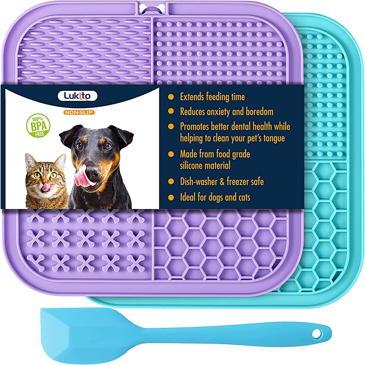 lukito-lick-mat-for-dogs-cats-2-pack-with-suction-cups-dog-lick-mat-for-anxiety-relief-dog-toys-to-keep-them-busy-peanut-butter-licking-pad-for-boredom-reducer-perfect-for-bathing-grooming