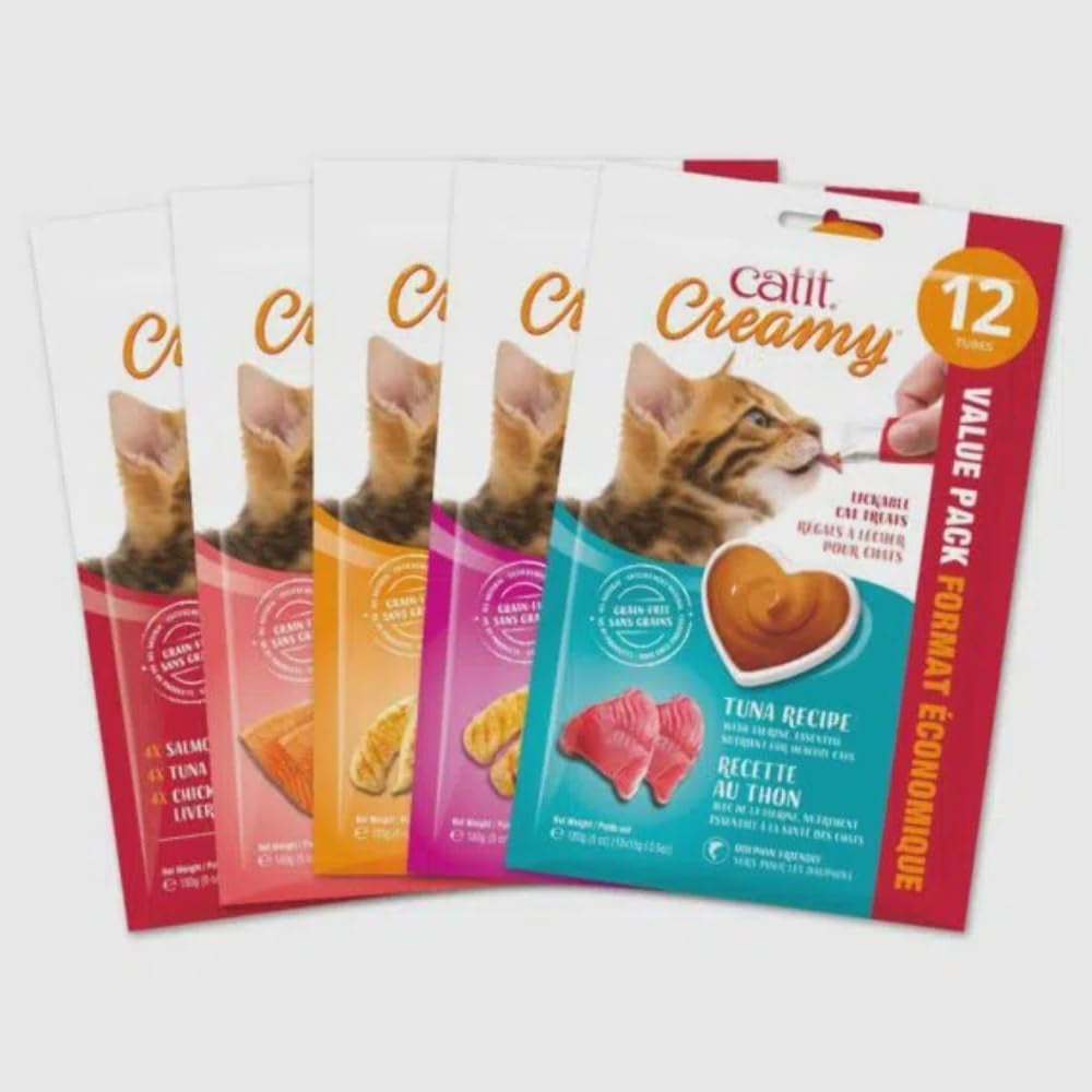 catit-creamy-lickable-cat-treat-hydrating-and-healthy-treat-for-cats-of-all-ages-assortment-72-pack