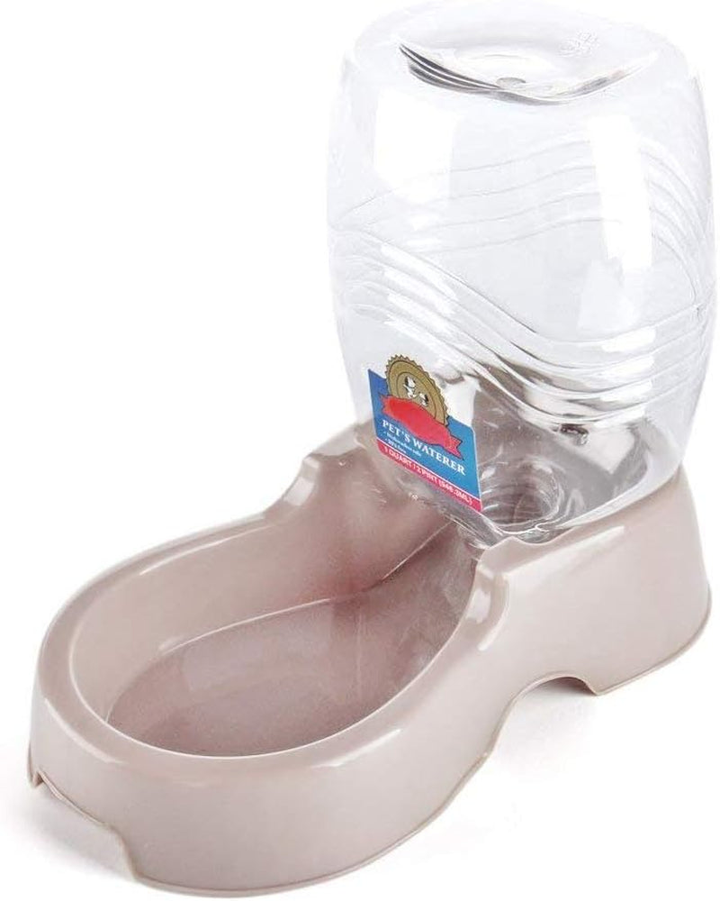 flexzion-gravity-pet-water-dispenser-for-cats-small-dogs-1-4-gal-beige-automatic-cat-and-dog-waterer-with-900-ml-reservoir-non-skid-feet-recessed-carry-handle-and-easy-clean-pp-bowl