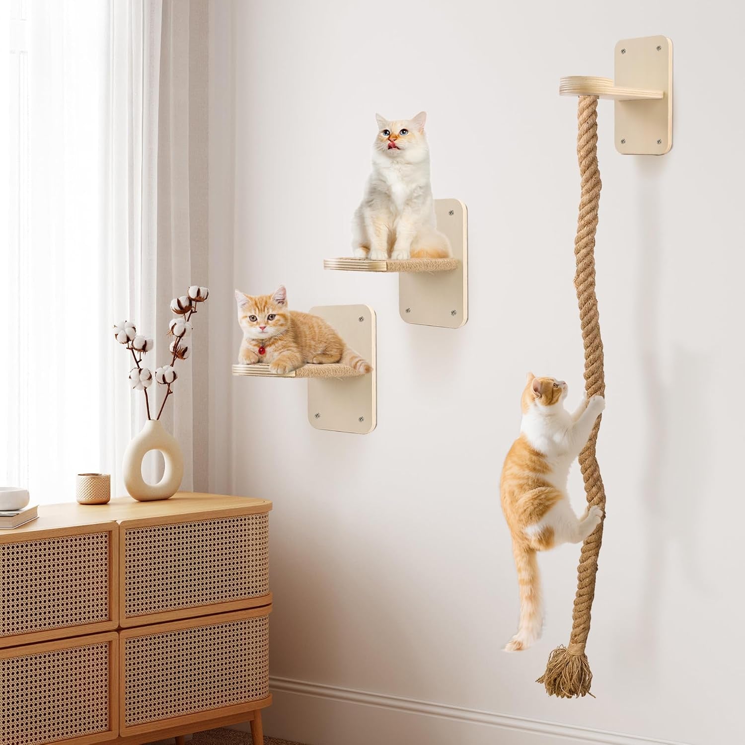 cat-wall-shelves-with-2-x-60-inch-climbing-rope-wall-mounted-cat-tree-with-scratching-post-kitten-rope-ladder-with-jumping-platform-wall-steps-for-playing-and-rest
