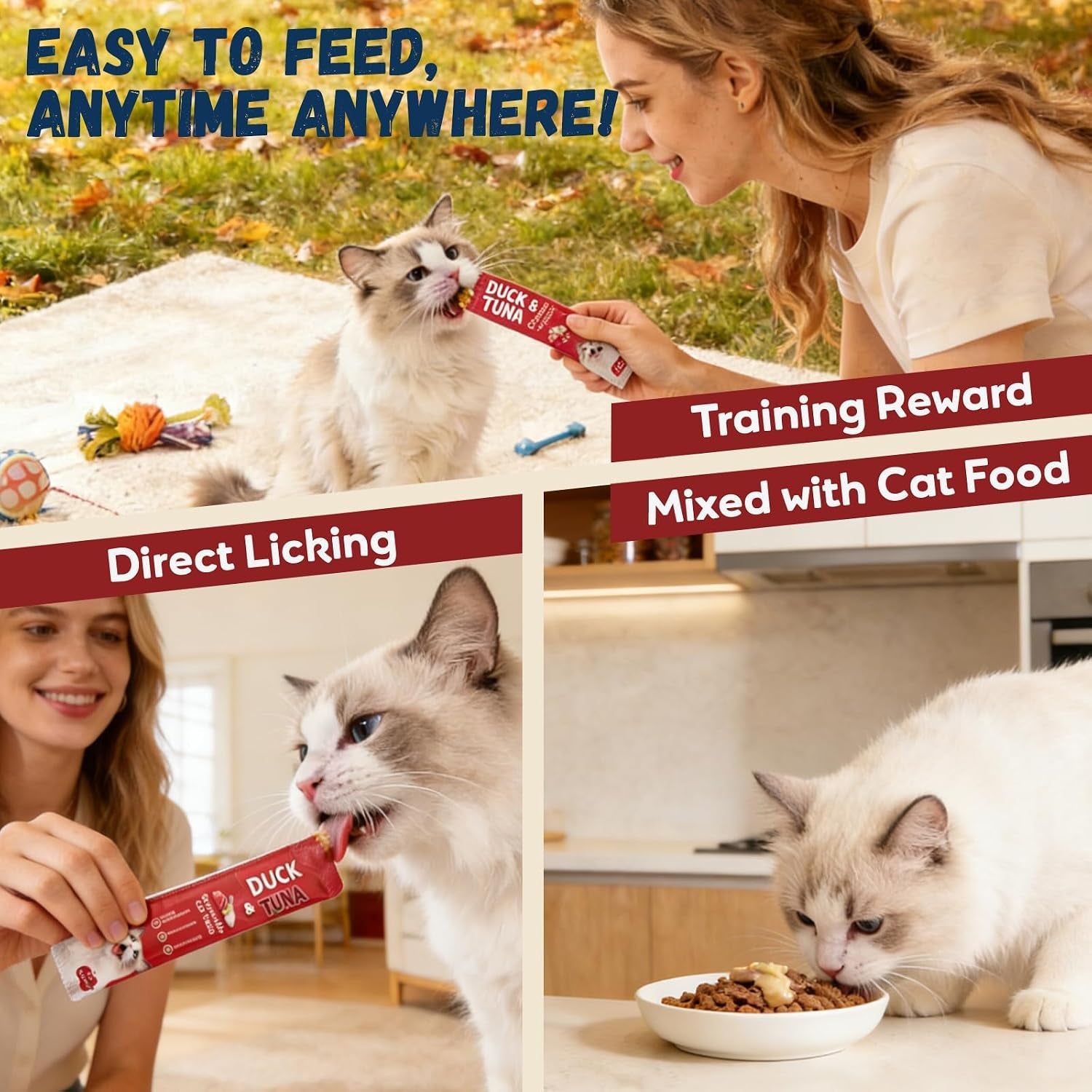 pawmate-lickable-tuna-duck-cat-treats-high-moisture-wet-cat-squeeze-urinary-health-hydration-creamy-cat-puree-for-kittens-adult-cats-grain-free-20-tubes-x-15g