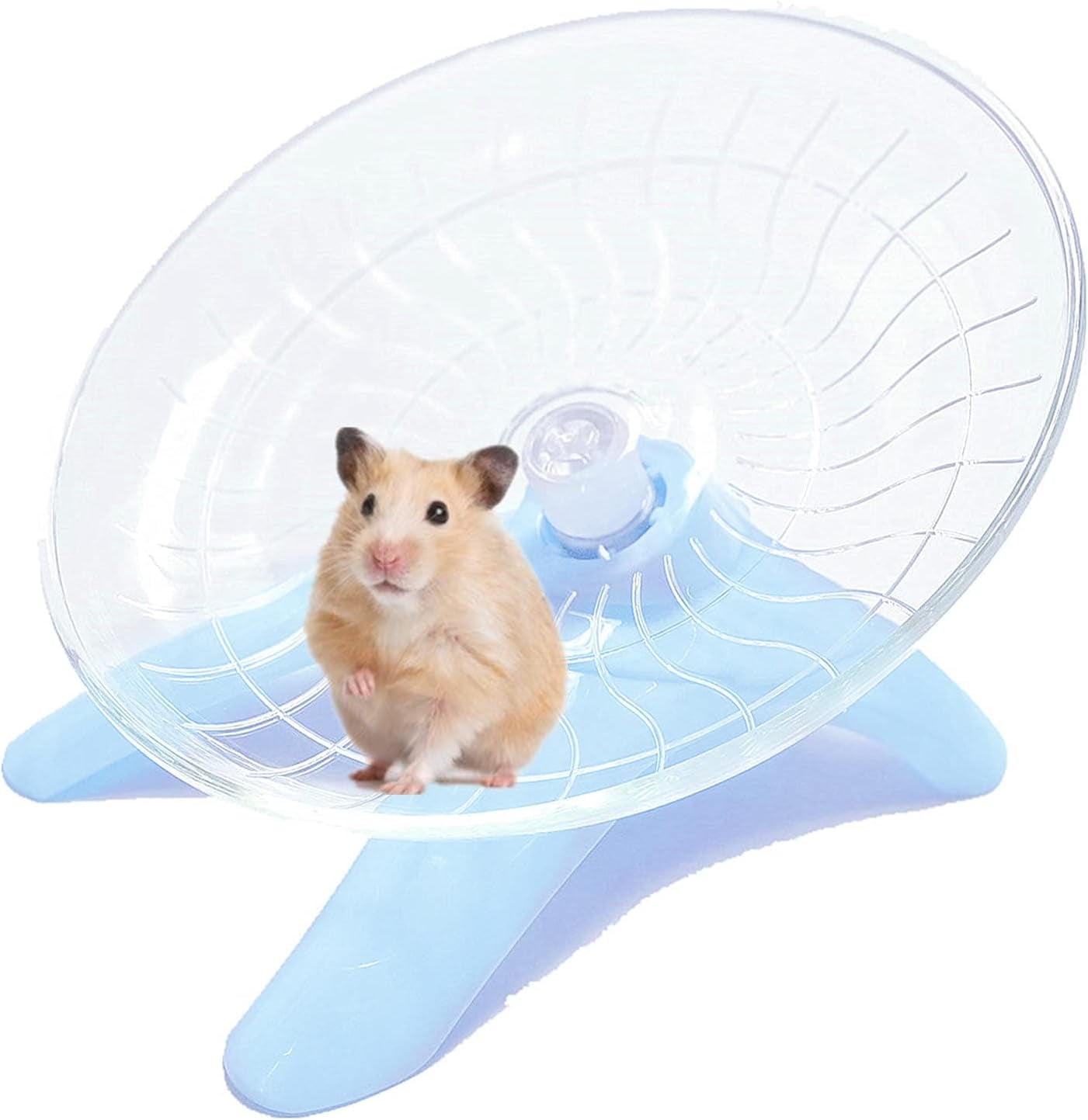 hamster-flying-saucer-silent-running-exercise-wheel-for-hamsters-gerbils-mice-hedgehog-and-other-small-pets-silent-running-wheel-hamster-wheel-white
