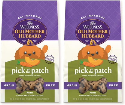 Old Mother Hubbard Wellness P-Nuttier Dog Biscuits, Natural, Training Treats, Peanut Butter Flavor, Mini Size, (20 Ounce Bag)23