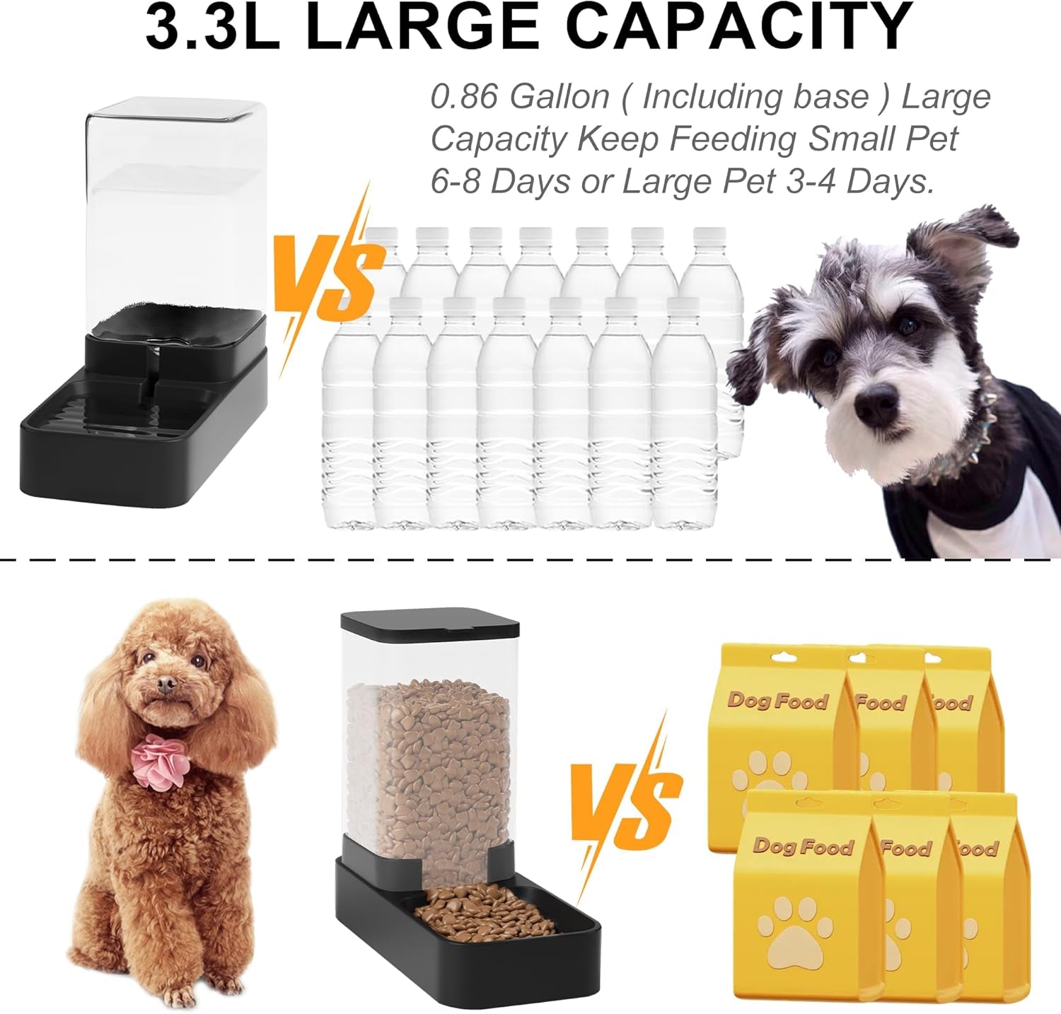 automatic-cat-feeder-and-water-dispenser-in-set-with-pet-food-bowl-gravity-dog-waterer-and-food-feeder-for-small-medium-dog-cat-puppy-kitten-large-capacity3-3l-black