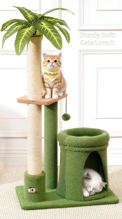 35" Tall Palm Tree Cat Scratching Post Vertical for Indoor Cats | Vertical Pole Post for Indoor Cat8