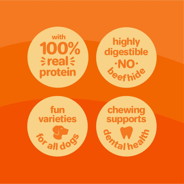 Oinkies Chicken Wrapped Lasting Chew Bone Dog Treats, 25 Ct4