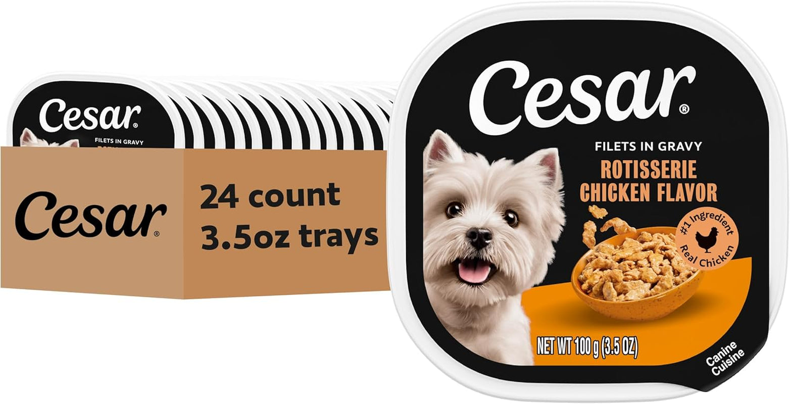 cesar-filets-in-gravy-wet-dog-food-filet-mignon-flavor-3-5-oz-24-count-real-beef-easy-to-digest-no-fillers-no-added-sugar-no-artificial-flavors-slow-cooked-tender-texture-easy-peel-trays